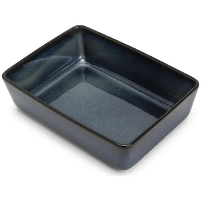Habitat Glaze Stoneware Roaster - Navy Blue - gallery image 1
