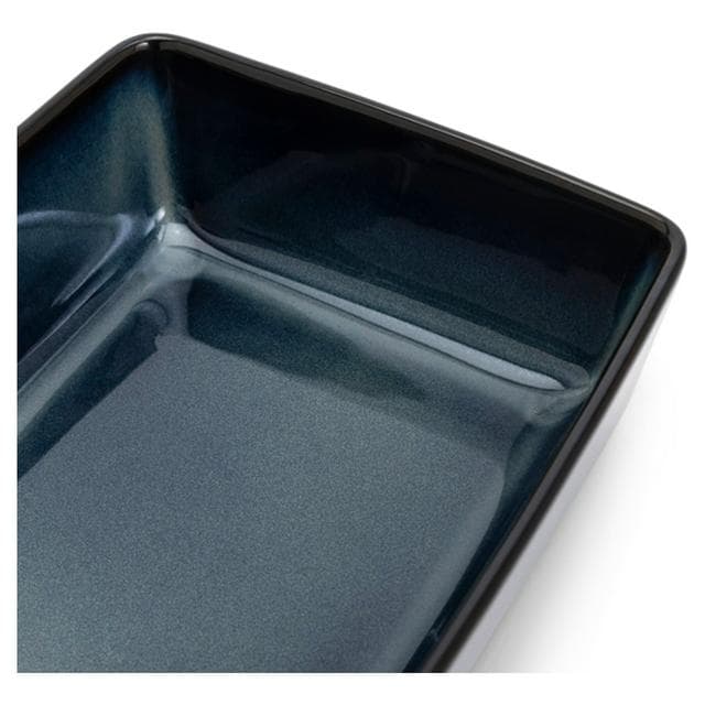 Habitat Glaze Stoneware Roaster - Navy Blue - gallery image 3