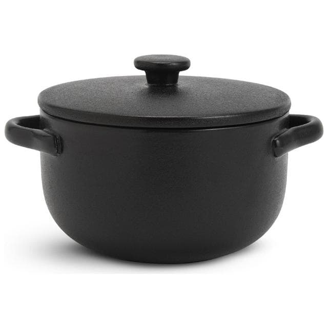 Habitat 2 Piece Stoneware Mini Casserole Dish - Black - gallery image 1