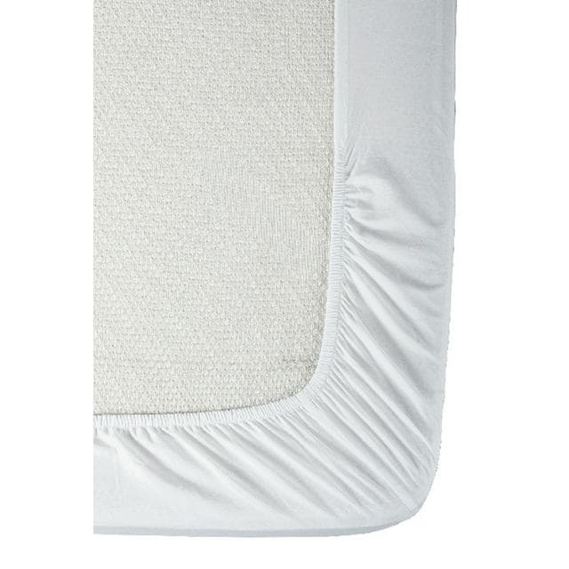 Habitat Pure Cotton 200TC Deep Fitted Sheet - Grey - gallery image 2