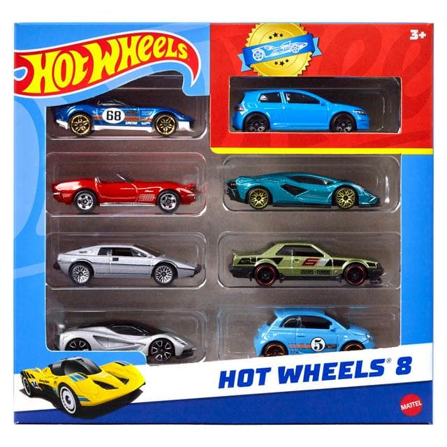 Hot Wheels Pack of 8 Car Assortment - gallery image 1