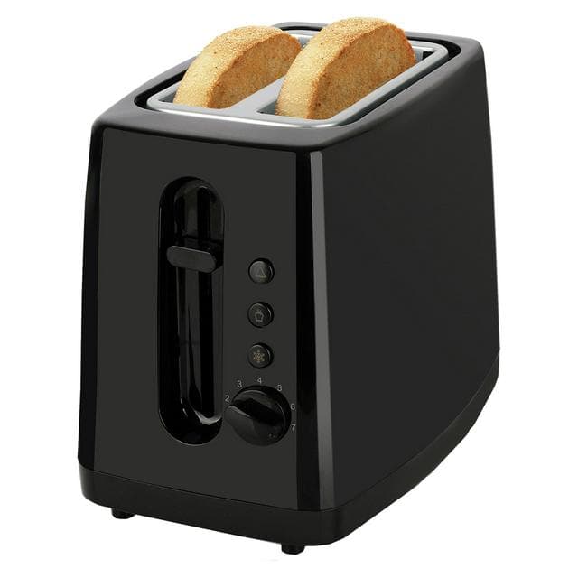 Cookworks New Basic 2 Slice Toaster - Black - gallery image 1