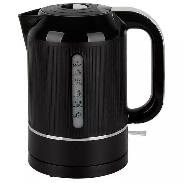 Cookworks WK8290QEH Texture Tilly Kettle - Black - gallery image 1