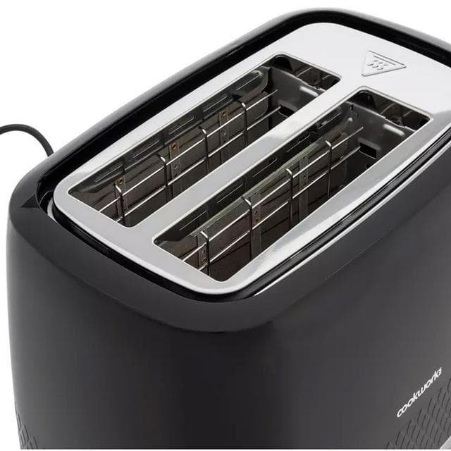 Cookworks Textures Selcey 2 Slice Toaster - Black - gallery image 4