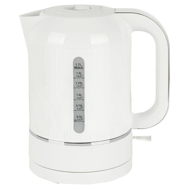 Cookworks WK8290QEH Texture Tilly Kettle - White - gallery image 1