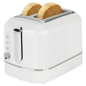 Cookworks Texture Tilly 2 Slice Toaster - White