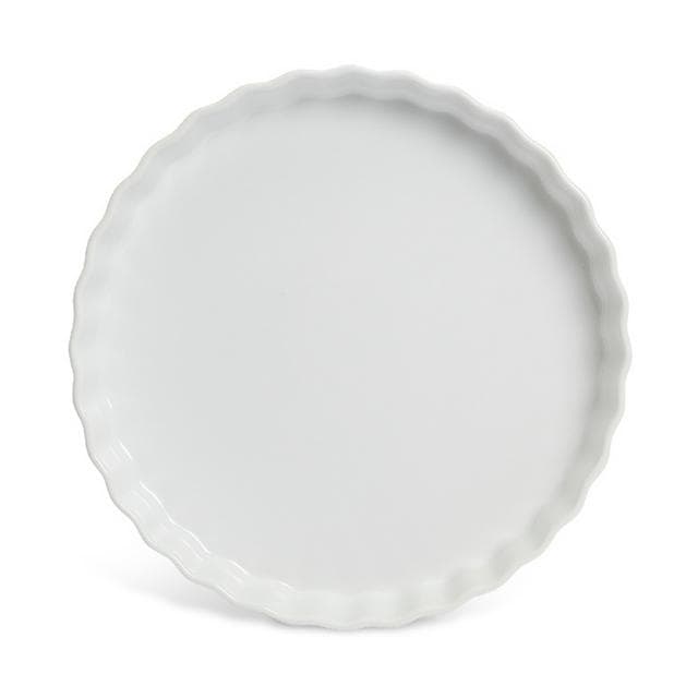 Habitat 24cm Riko Non Stick Porcelain Pie Dish - Cream - gallery image 2