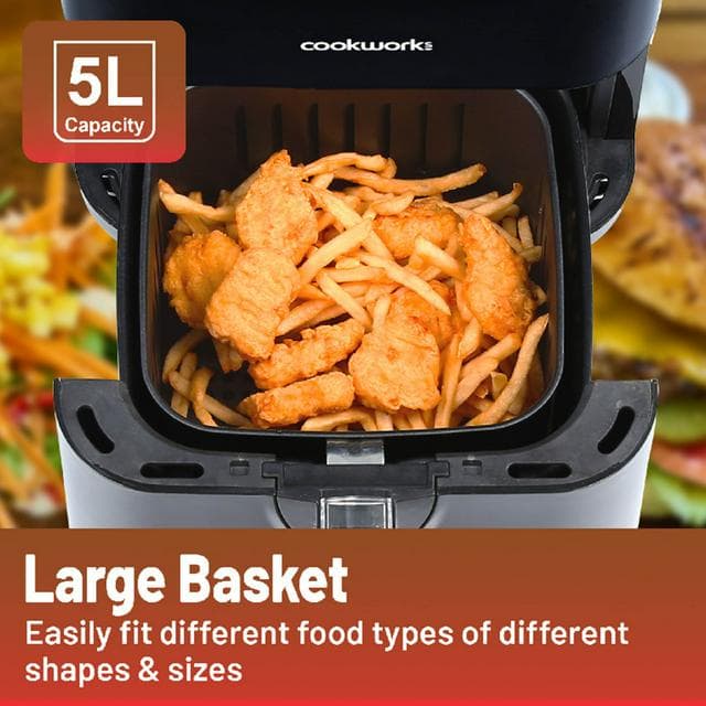 Cookworks Digital Air Fryer 5L - gallery image 3