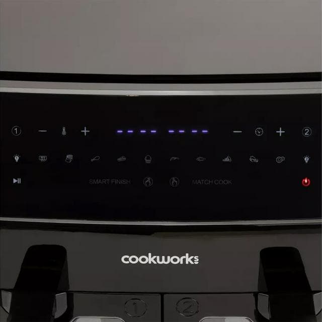 Cookworks 9L Dual Air Fryer - Black - gallery image 5