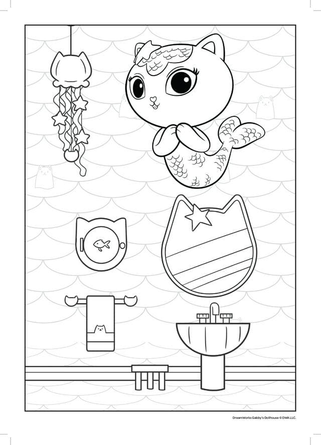 Gabby's Dollhouse Jumbo Colouring Book - gallery image 4