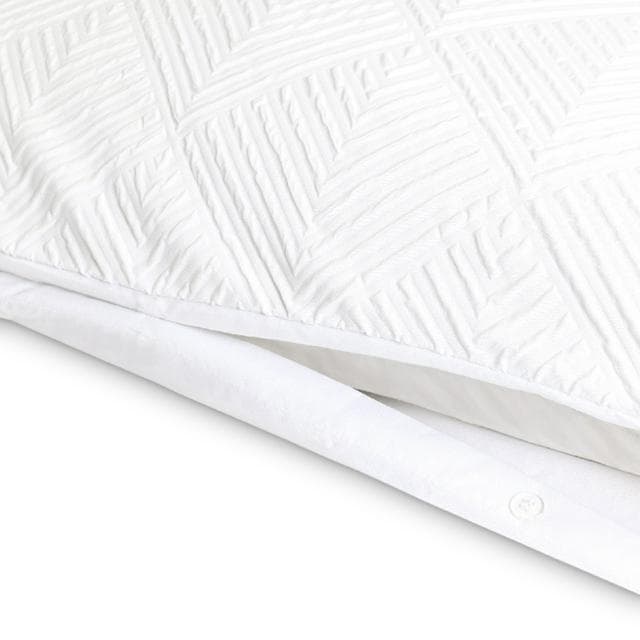 Sainsbury's Home Textured Embossed Bedding Set - White - gallery image 3