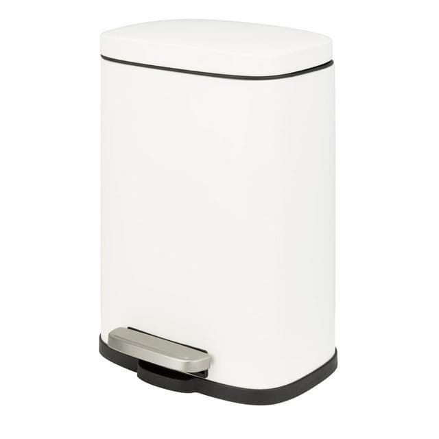 Sainsbury's Home Rectangular Bathroom Pedal Bin - White - gallery image 1
