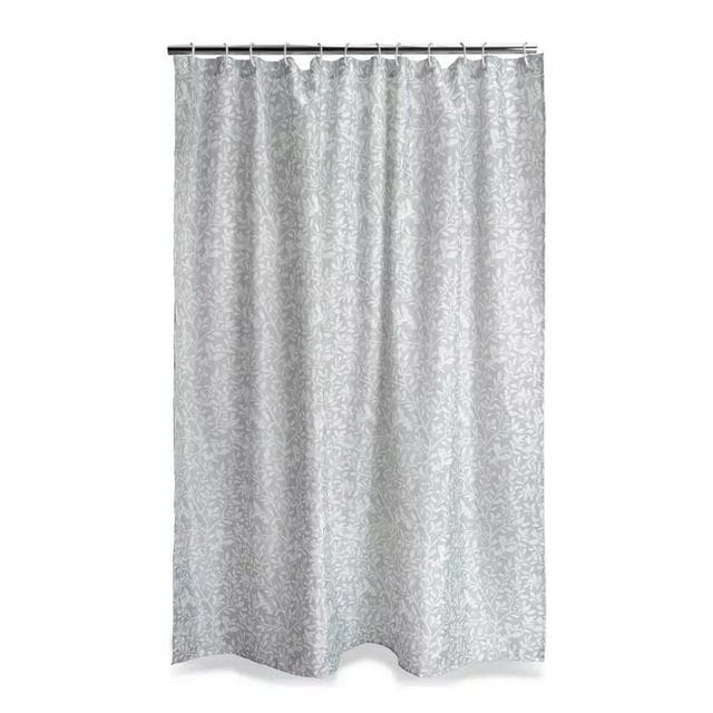 Sainsbury's Home Floral Print Shower Curtain - Grey - gallery image 4