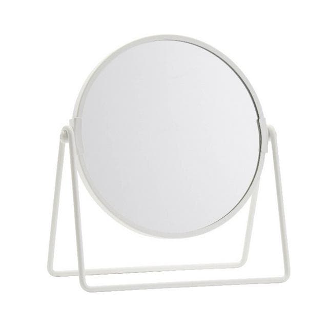 Sainsbury's Home White Metal Round Swivel Mirror - 21x19cm - gallery image 1