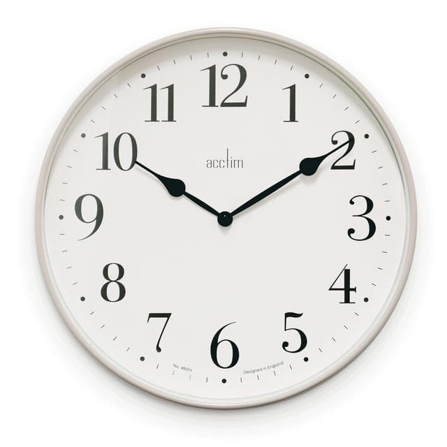 Acctim Denham Wall Clock in Mocha 30cm - gallery image 1