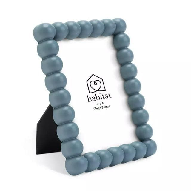 Habitat Bobble Picture Frame - Blue - 4x6" - gallery image 3