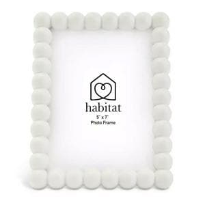 Habitat Bobble Picture Frame - White - 5x7"
