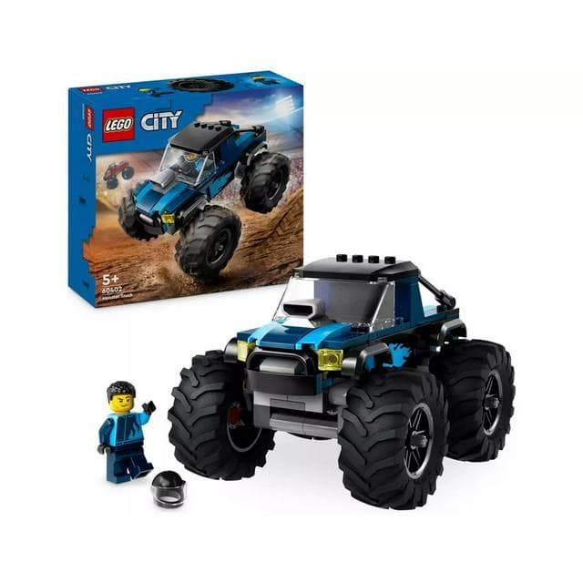 LEGO City Blue Monster Truck Toy Vehicle Playset 60402 - gallery image 1