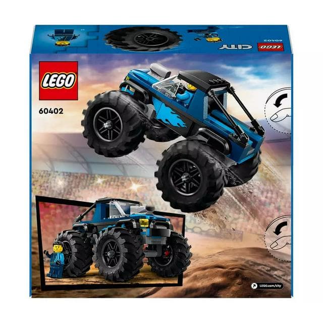 LEGO City Blue Monster Truck Toy Vehicle Playset 60402 - gallery image 5