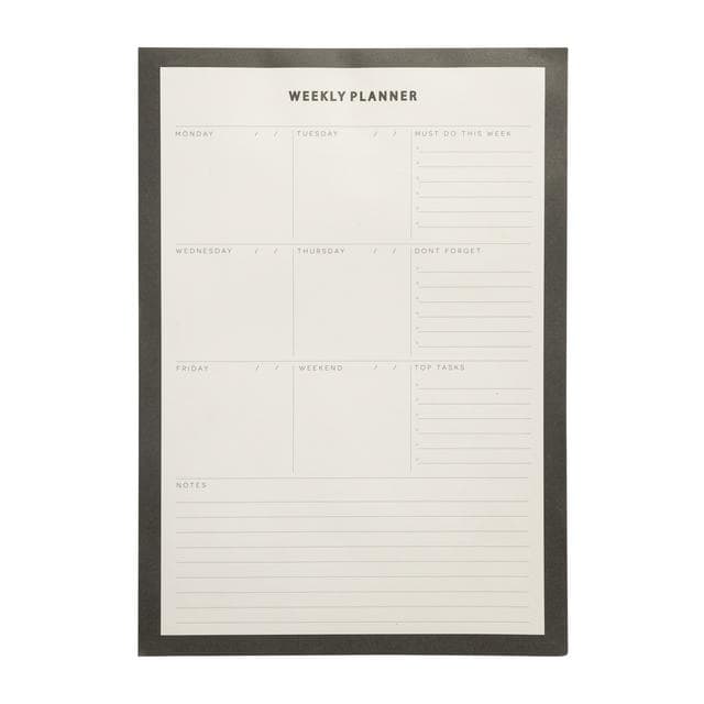Sainsbury's Home Black Weekly Planner - gallery image 1
