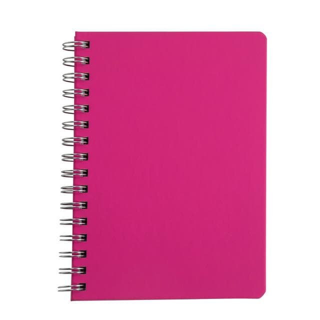 Sainsbury's Home Wiro Notebook Pink A5 - gallery image 1