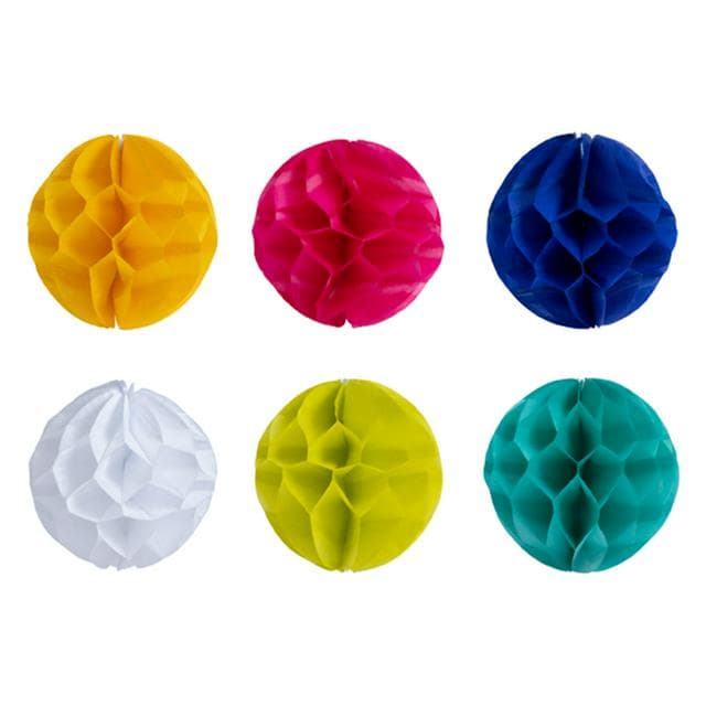 Sainsbury's Honeycomb Paper Present Toppers Birthday Gift Wrap - 6 Pack - gallery image 1