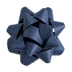 Sainsbury's Navy Large Recyclable Paper Present Gift Wrap Bow