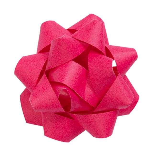 Sainsbury's Home Large Recyclable Paper Present Gift Wrap Bow - Pink - gallery image 1