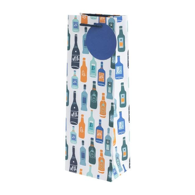 Sainsbury's Home Beer Bottle Print For Champagne Prosecco Wine Bottle Gift Bag - gallery image 1