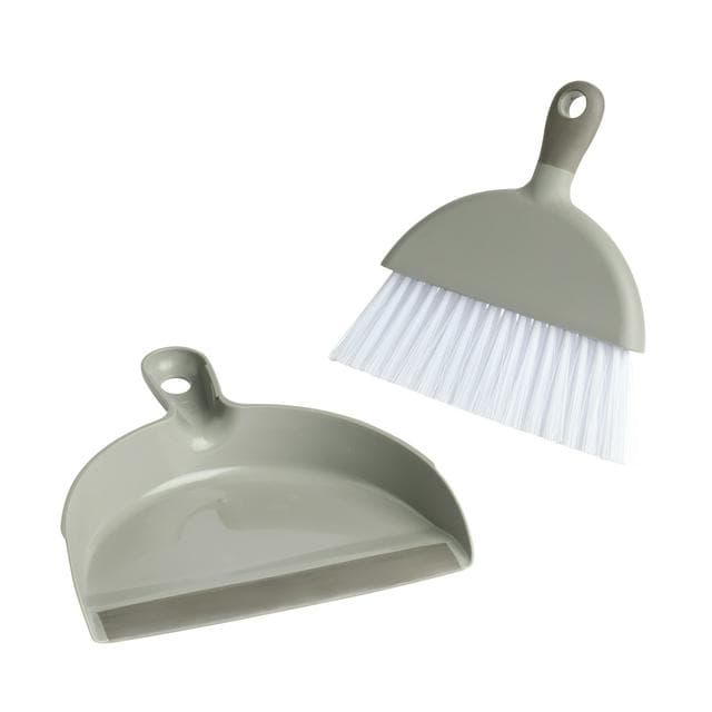 Sainsbury's Home Recycled Mini Dustpan & Brush - Grey - gallery image 1