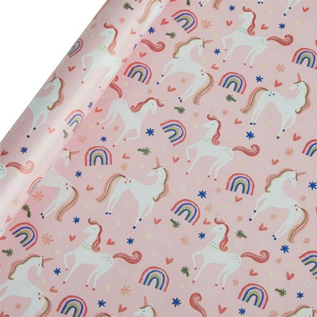 Sainsbury's Unicorn Birthday Gift Wrap Wrapping Paper - 3m - gallery image 1