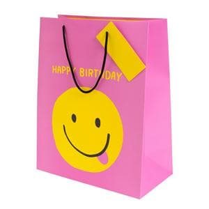 Sainsbury's Oh Deer Happy Birthday Smiley Face Large Present Gift Bag Birthday Celebration