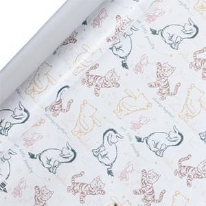 Sainsbury's Winnie The Pooh Baby Birthday Gift Wrap Wrapping Paper - 3m