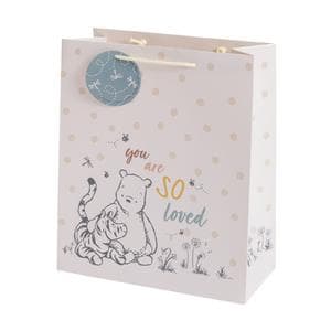 Sainsbury's IG Winnie The Pooh Large Present Gift Bag Birthday Baby Celebration