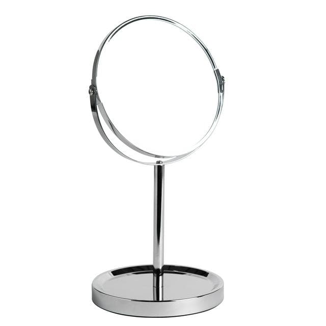 Sainsbury's Home Functional Round Pedestal Mirror with Tray-Chrome - gallery image 1
