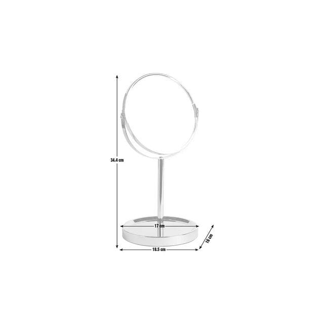 Sainsbury's Home Functional Round Pedestal Mirror with Tray-Chrome - gallery image 3