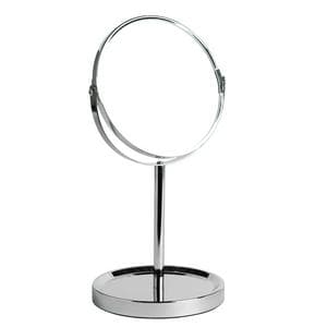 Sainsbury's Home Functional Round Pedestal Mirror with Tray-Chrome