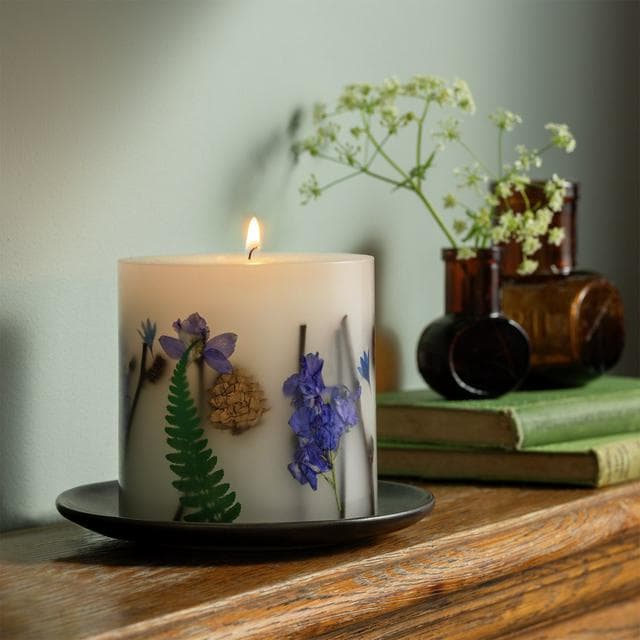 Habitat Pillar Inclusion Candle -  Willow & Cedarwood - gallery image 1