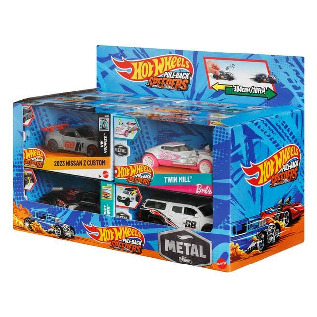 Hot Wheels Pull-back Speeders Assortment (8pc Cdu) - gallery image 2