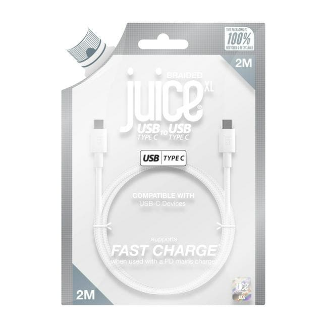 Juice Type C to C 2m Cable - White - gallery image 3