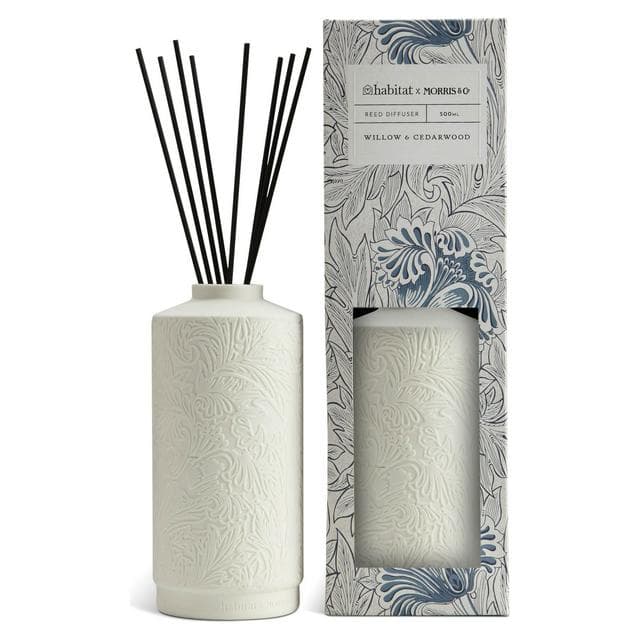 Habitat x Morris & Co. Willow & Cedarwood 500ml Diffuser - gallery image 1