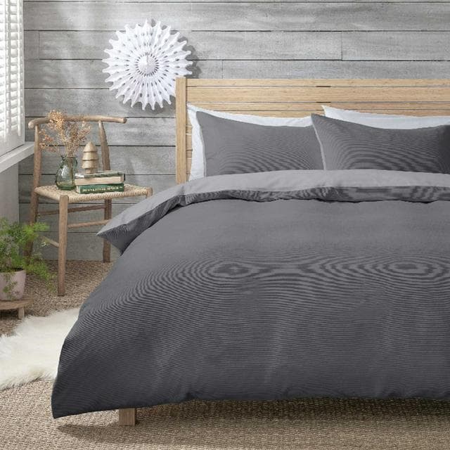 Habitat Cord Charcoal Bedding Set - gallery image 1