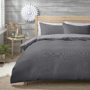 Habitat Cord Charcoal Bedding Set - King