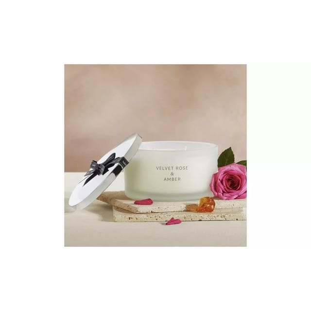 Habitat Luxe Velvet Rose & Amber XL Candle with Lid - gallery image 2