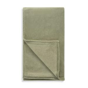 Sainsburys's Home Sage Fleece throw 125x150