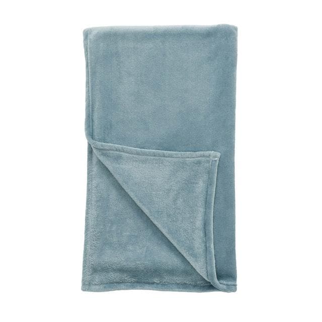 Sainsburys's Home Rustic Blue Fleece throw 125x150 - gallery image 1