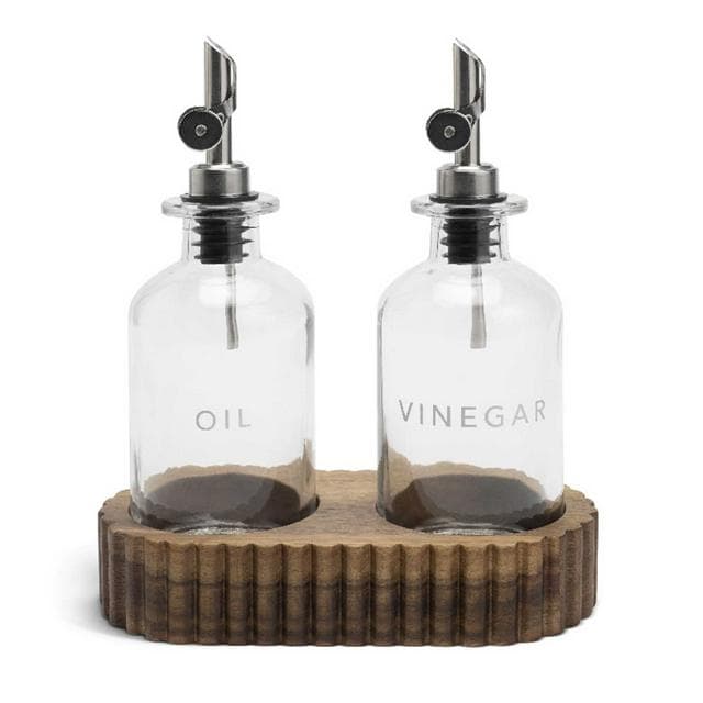Habitat Set of 2 Oil Pourers With Stand - gallery image 1