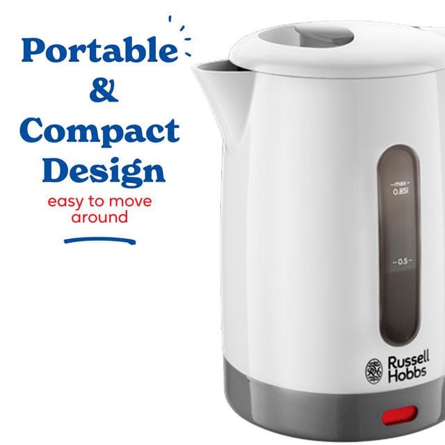 Russell Hobbs Travel Light White Small Kettle 23840 - gallery image 6