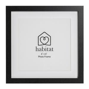 Habitat SIngle Mount Square - Black - 6x6"