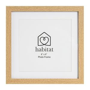 Habitat Single Mount Square - Oak - 6x6"